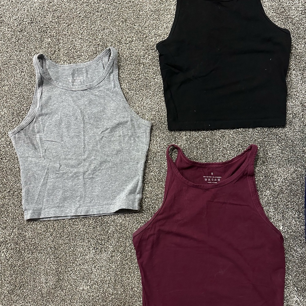 Source Unknown Women's Tank Tops - Black, Gray, and Burgundy